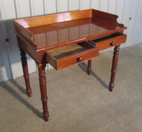 fig 2. A Small Victorian Mahogany Side Table or Wash Stand.