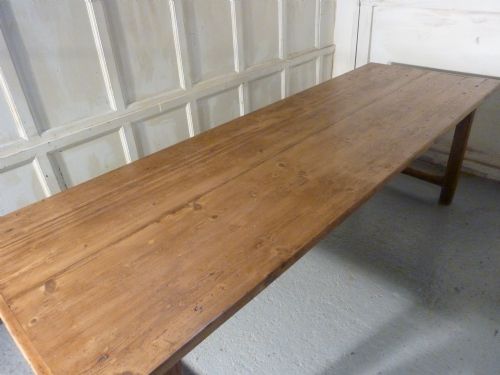 fig 1. A Large French Rustic Pine Table