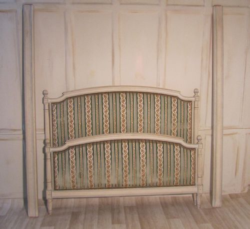 French Louis Xvi Double Bed, Shabby and Chic