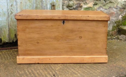 A Large Victorian Pine Blanket Box or Coffee Table