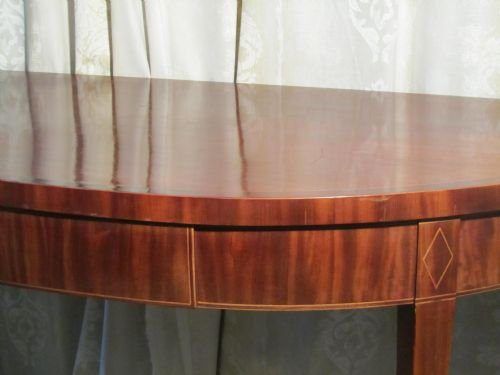 fig 2. An Elegant Victorian Mahogany Half Round Hall Table