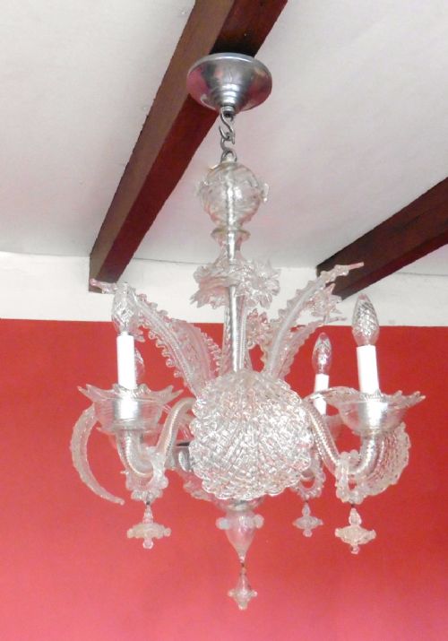fig 2. Superb Venetian Art Deco Chandelier