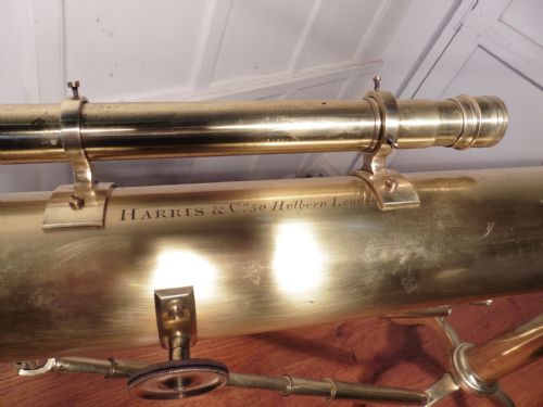 fig 2. A Large Brass Table Top Telescope by William Harris & Co