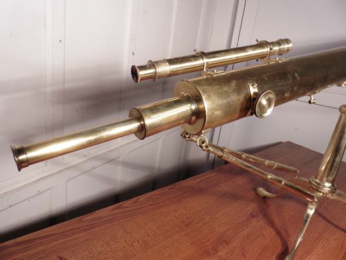fig 3. A Large Brass Table Top Telescope by William Harris & Co