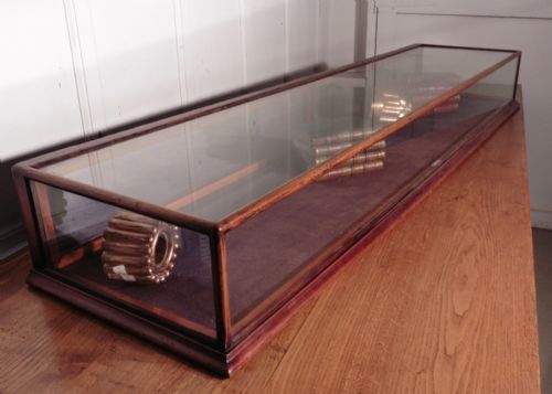 fig 1. Victorian Mahogany Shop Display Counter Top Cabinet 