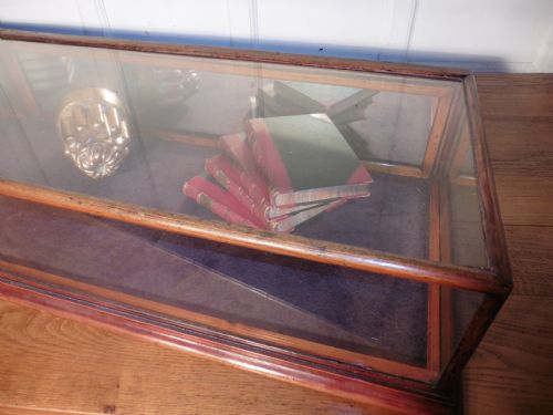 fig 2. Victorian Mahogany Shop Display Counter Top Cabinet 