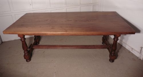 fig 1. French Golden Oak Farmhouse Table