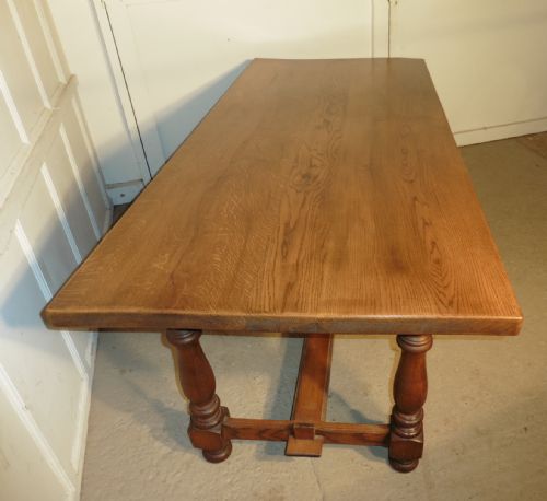 fig 2. French Golden Oak Farmhouse Table