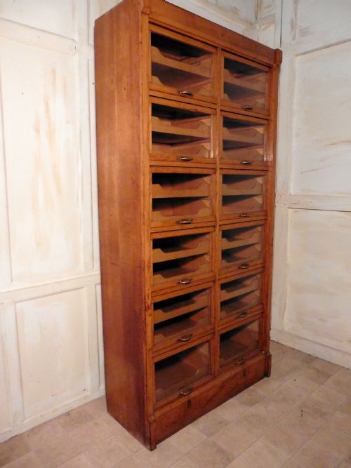 fig 2. Vintage Art Deco Tall Haberdashery Cabinet Shop Display
