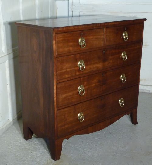 fig 1. Regency Walnut Chest Of Drawers