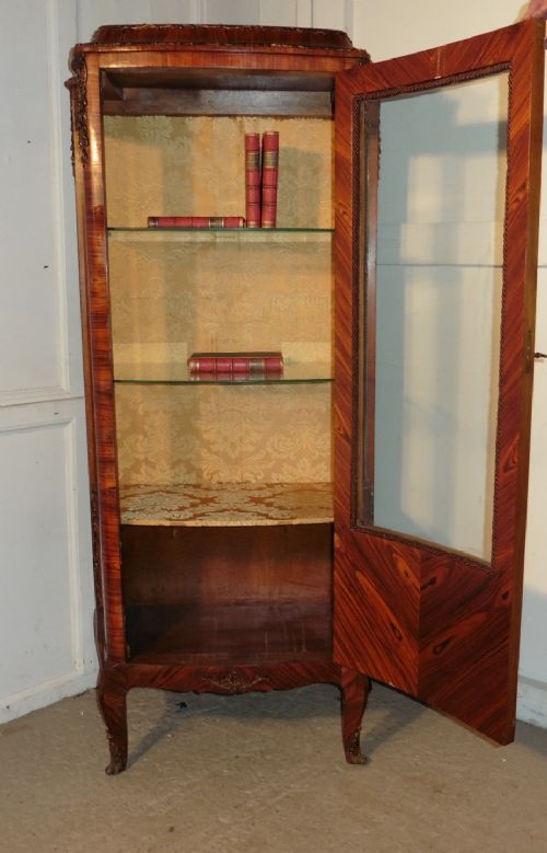 fig 1. French Inlaid and Ormolu Mounted Vitrine