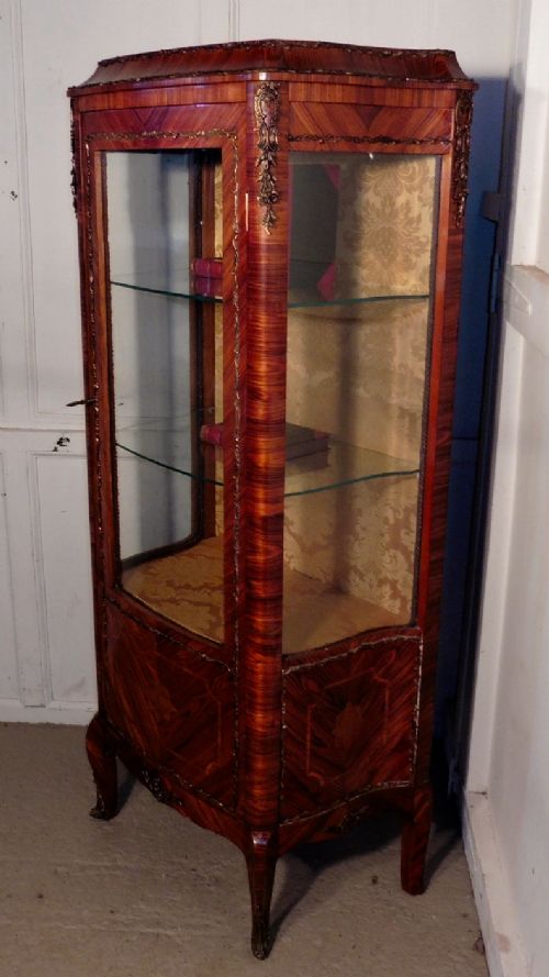 fig 2. French Inlaid and Ormolu Mounted Vitrine
