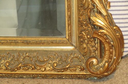 fig 3. A Spectacular Large French Shabby Gilt Console Mirror