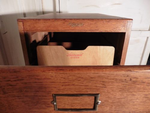 fig 2. Large 4 Drawer Golden Oak Filing Cabinet by Advance