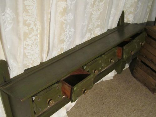 fig 2. Continental Painted Pine Spice Drawers, Plate Rack and Hooks