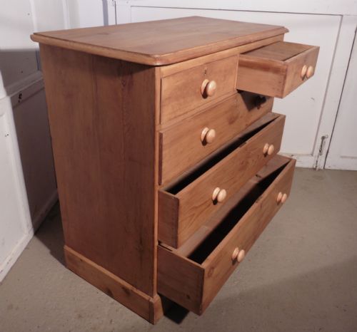 fig 2. Large Heavy Quality Victorian Pine Chest of Drawers