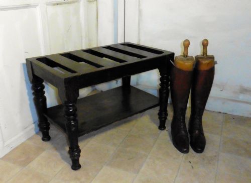A Victorian  Luggage Rack, Suitcase Stand