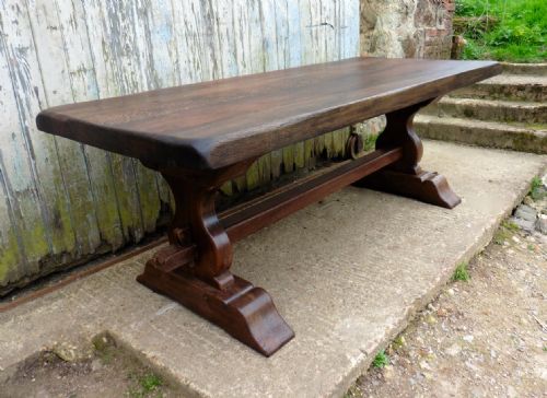 Heavy French Country Oak Refectory Table