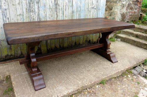 fig 2. Heavy French Country Oak Refectory Table