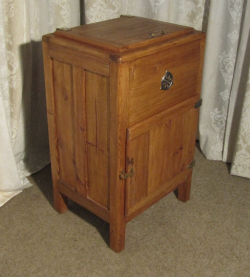 Country House Pine Ice Box or Refrigerator from Around 1890