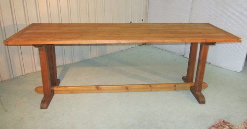 French Oak and Pine Refectory Table