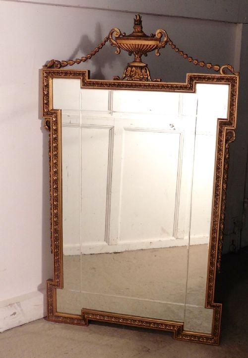 Carved Regency Style Gilt Wall Mirror