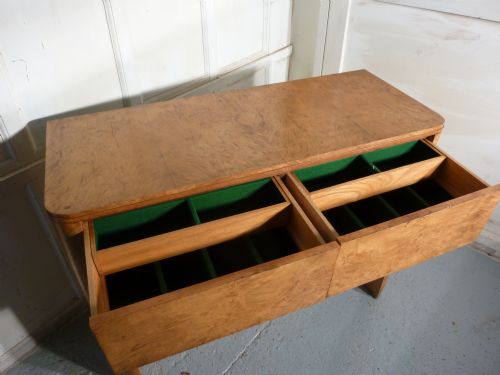 fig 2. Art Deco Side Table in Bird’s Eye Maple