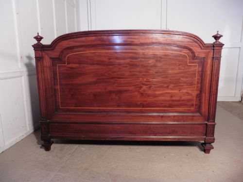fig 2. A Stunning Victorian Inlaid Mahogany Double King Size Bed