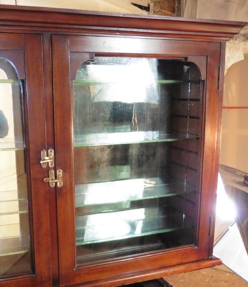 fig 2. Victorian Mahogany Wall Hanging Chemist Cabinet Collectors Cupboard