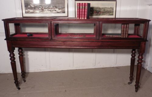 Victorian Mahogany Shop Display Cabinet, Jewellery