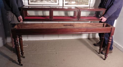 fig 1. Victorian Mahogany Shop Display Cabinet, Jewellery