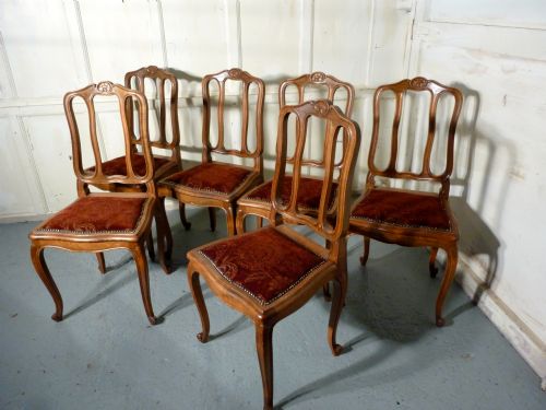 fig 1. Set of 6 French Dining Chairs