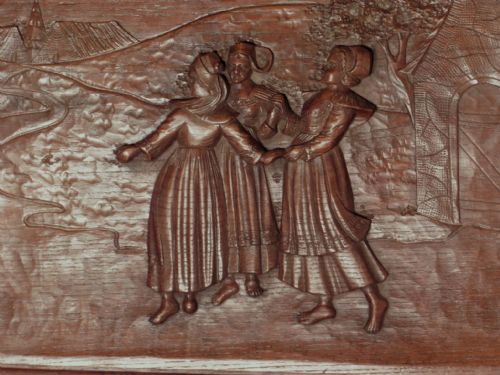 fig 2. A Superbly Carved French Oak Panel