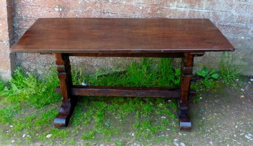 fig 1. 19th Century Country Oak Refectory Table or Tavern Table