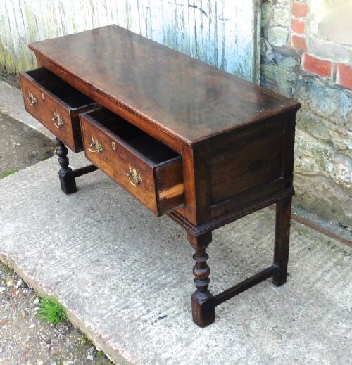 fig 1. Period Oak and Elm Cottage Dresser Base