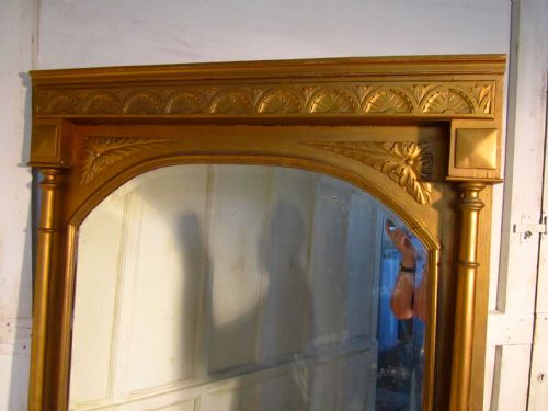 fig 1. A Very Large French Carved Gold Pier Mirror
