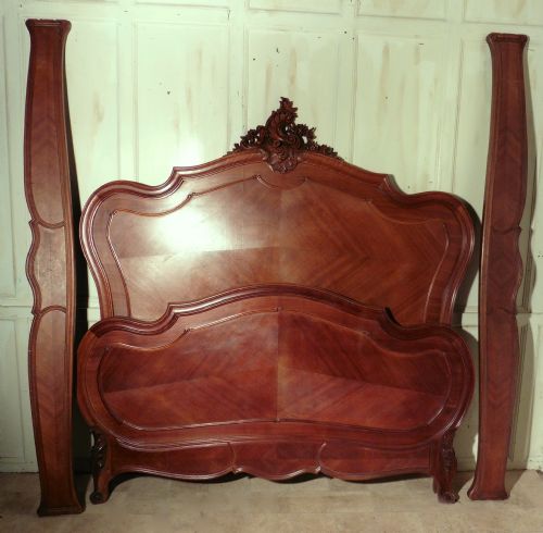 Louis Xv Style French Walnut Double Bed