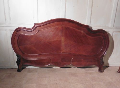 fig 1. Louis XV Style French Walnut Double Bed