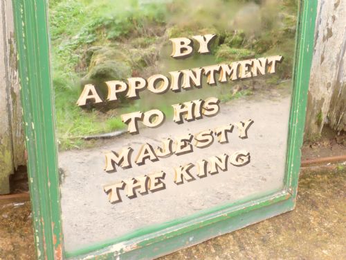 fig 2. Large Edwardian Sweet Shop Advertising Mirror, Fry’s Chocolate