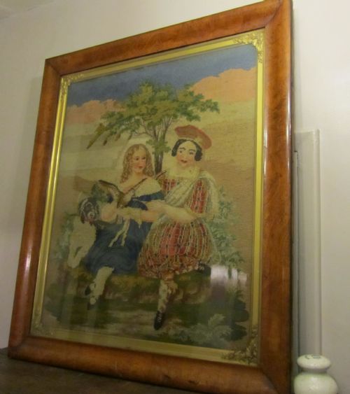 fig 2. 19th Century Framed Scottish Tapestry