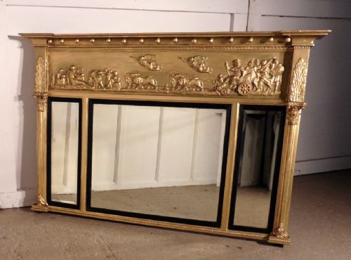 Regency Gilt Mirror or Over Mantle