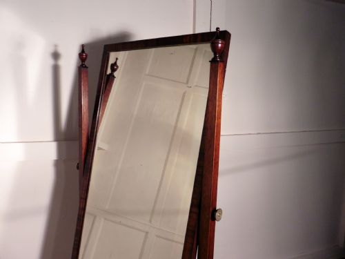 fig 2. Victorian Mahogany Cheval Mirror