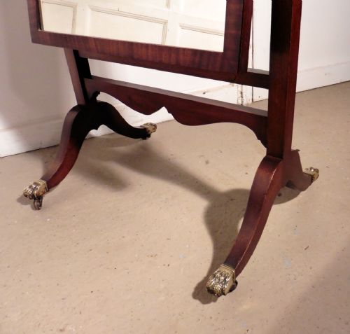 fig 3. Victorian Mahogany Cheval Mirror
