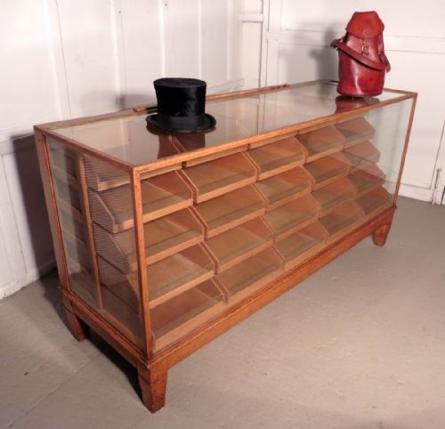 fig 1. Vintage Art Deco Haberdashery Shop Counter, Shop Display