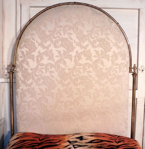fig 3. Spectacular Victorian Art Nouveau Brass Double Bed