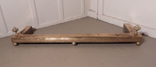 fig 2. Large Heavy Victorian Brass Fender