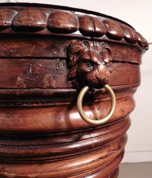 fig 3. 18th Century Gothic Oak Jardinière, Wine Cooler or Champaign Ice Bucket