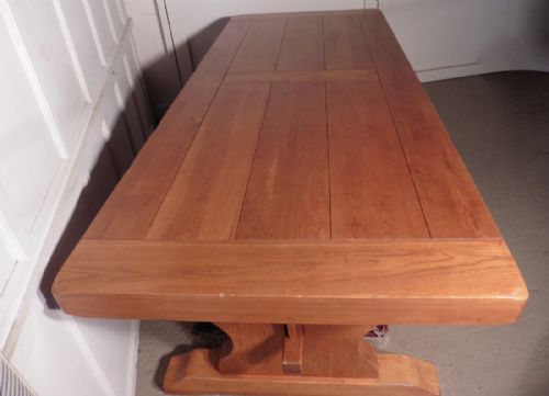 fig 1. A Large French Golden Oak Refectory Table