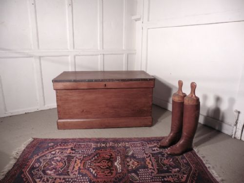 Heavy Victorian Pine Coffer, Blanket Box or Coffee Table