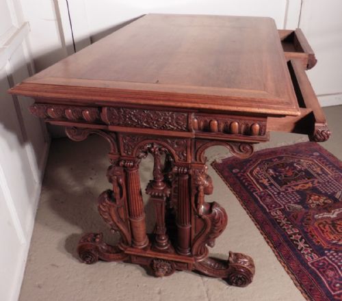 fig 3. French Gothic Carved Hall or Centre Table